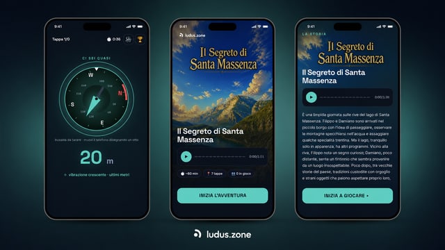 ludus.zone: la bussola verso la tappa, la copertina dell'avventura e il racconto iniziale